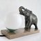 Lampada da tavolo Art Déco con elefante, anni '30, Immagine 6