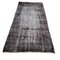 Tapis Vintage en Laine Over-Dyed Black, Turquie, 1970s 10