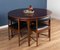 Round Rosewood Dining Table & Chairs by Tom Robertson for McIntosh, Set of 5 3