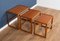 Danish Teak 1960s Set of 3 Nesting Coffee Tables, Image 7