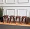 Italian Walnut Stools with Carved Turned Legs, 1890s, Set of 4 2