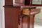 Tall Victorian Dresser with Original Glazing and Red Brown Lacquer, Image 9