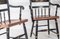 Stencilled Painted Black Maple Dining Chairs from by L. Hitchcock, Set of 2 10