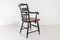 Stencilled Painted Black Maple Dining Chairs from by L. Hitchcock, Set of 2 5