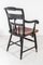 Stencilled Painted Black Maple Dining Chairs from by L. Hitchcock, Set of 2 12
