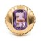 18 Karat Yellow Gold Ring with 5 Carat Amethyst, 1970s-1980s, Image 1