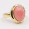 Vintage 14 Karat Gelbgold Cabochon Rhodochrosit Ring, 1980er 3