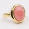 Vintage 14k Yellow Gold Cabochon Rhodochrosite Ring, 1980s, Image 3