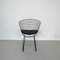 Vintage Black Powder Coated Bertoia Side Chair by Harry Bertoia, 1950s, Image 6
