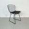 Vintage Black Powder Coated Bertoia Side Chair by Harry Bertoia, 1950s 1