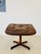 Vintage Danish Leather Footstool- Ottoman by Madsen & Schubell, 1960s 1
