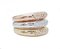 18 Karat Rose Gold, White Gold, Yellow Gold & Diamond Ring 2