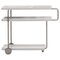 Ok! White Cocktail Serving Bar Trolley in Chromed Finish from BD Barcelona, Image 1