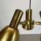 3-Spot Brass Tone Hanging Light by Koch and Lowy for OMI Lighting, Germany, 1970s 9