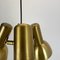 Lampada a tre luci in ottone di Koch & Lowy per OMI Lighting, Germania, anni '70, Immagine 12