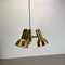 3-Spot Brass Tone Hanging Light by Koch and Lowy for OMI Lighting, Germany, 1970s, Image 7