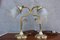 Art Deco Schreibtischlampen aus Messing, 1960er, 2er Set 2