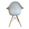 DAW Plastic Chair with Rusty Orange Seat Upholstery by Eames for Vitra 3