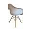 DAW Plastic Chair with Rusty Orange Seat Upholstery by Eames for Vitra 4