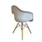 Sedia DAW in plastica con rivestimento Rusty Orange di Eames per Vitra, Immagine 4