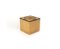 Cube Ice Bucket in Acrylic, Rattan and Brass in the style of Christian Dior, 1970s 3