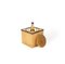 Cube Ice Bucket in Acrylic, Rattan and Brass in the style of Christian Dior, 1970s 7