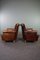Sheep Leather Armchairs, Set of 2, Image 4