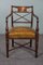Antique English Mahogany Office Chair 2