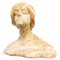 Alabaster & Marble Womans Head and Shoulders Bust, 1890s 1