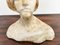 Alabaster & Marble Womans Head and Shoulders Bust, 1890s 7