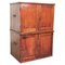 Victorian Campaign Cupboards, 1890s, Set of 2, Image 1