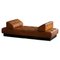 Mid-Century Danish Modern Daybed or Sofa in Cognac Brown Leather, 1960s, Image 1