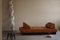 Mid-Century Danish Modern Daybed or Sofa in Cognac Brown Leather, 1960s, Image 3