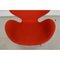 Silla Swan de tela roja de Arne Jacobsen para Fritz Hansen, Imagen 6