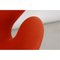 Silla Swan de tela roja de Arne Jacobsen para Fritz Hansen, Imagen 9