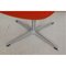 Swan Chair aus Rotem Stoff von Arne Jacobsen für Fritz Hansen 11