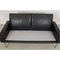 GE-34/2 2-Seat Sofa in Patinated Black Leather by Hans Wegner for Getama, 1980s 14