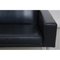 GE-34/3 3-Seat Sofa in Patinated Black Leatherby by Hans Wegner for Getama, 1980s 11
