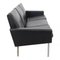 GE-34/3 3-Seat Sofa in Patinated Black Leatherby by Hans Wegner for Getama, 1980s 2