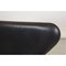 Sieben Stühle aus patiniertem schwarzem Leder von Arne Jacobsen für Fritz Hansen, 1980er, 5er Set 16