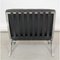 Barcelona Chair in Black Patinated Leather by Ludwig Mies Van Der Rohe 3