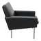 Sillón GE-34 de cuero negro patinado de Hans Wegner de Getama, Imagen 2