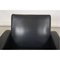 GE-34 Lounge Chair in Patinated Black Leather by Hans Wegner from Getama, Image 5