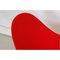 Sedia a forma di cuore rossa in tessuto rosso di Verner Panton per Vitra, Immagine 8
