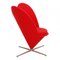Silla Heart en rojo de tela roja de Verner Panton para Vitra, Imagen 2