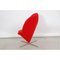 Red Heart Chair in Red Fabric by Verner Panton for Vitra 3