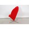 Roter Heart Chair aus Rotem Stoff von Verner Panton für Vitra 3