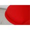 Sedia a forma di cuore rossa in tessuto rosso di Verner Panton per Vitra, Immagine 7