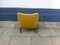 Danish Mid-Century Modern Easy Chair in Yellow Wool with Teak Accents, 1950s 7