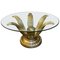 Italian Brass Circular Cocktail Table, 1960s 1